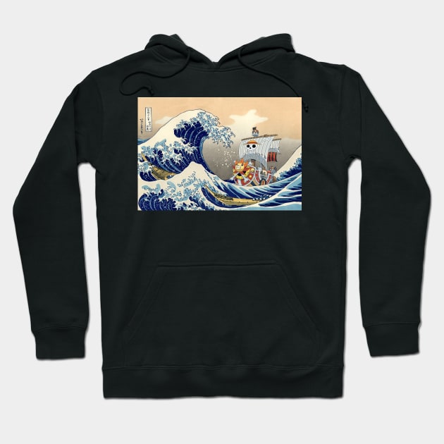 Hokusai vs Sunny Go Japanese artwork Hoodie by geekmethat